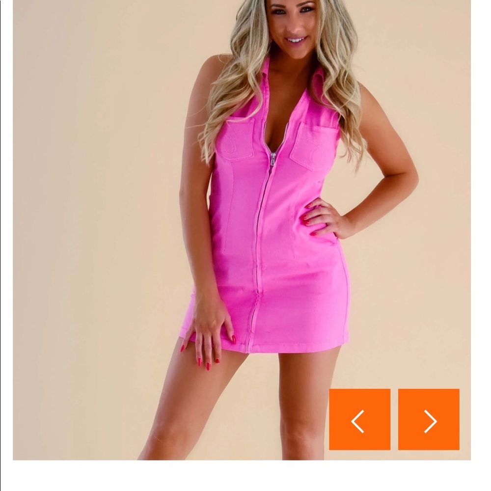 Pink Zip Dress